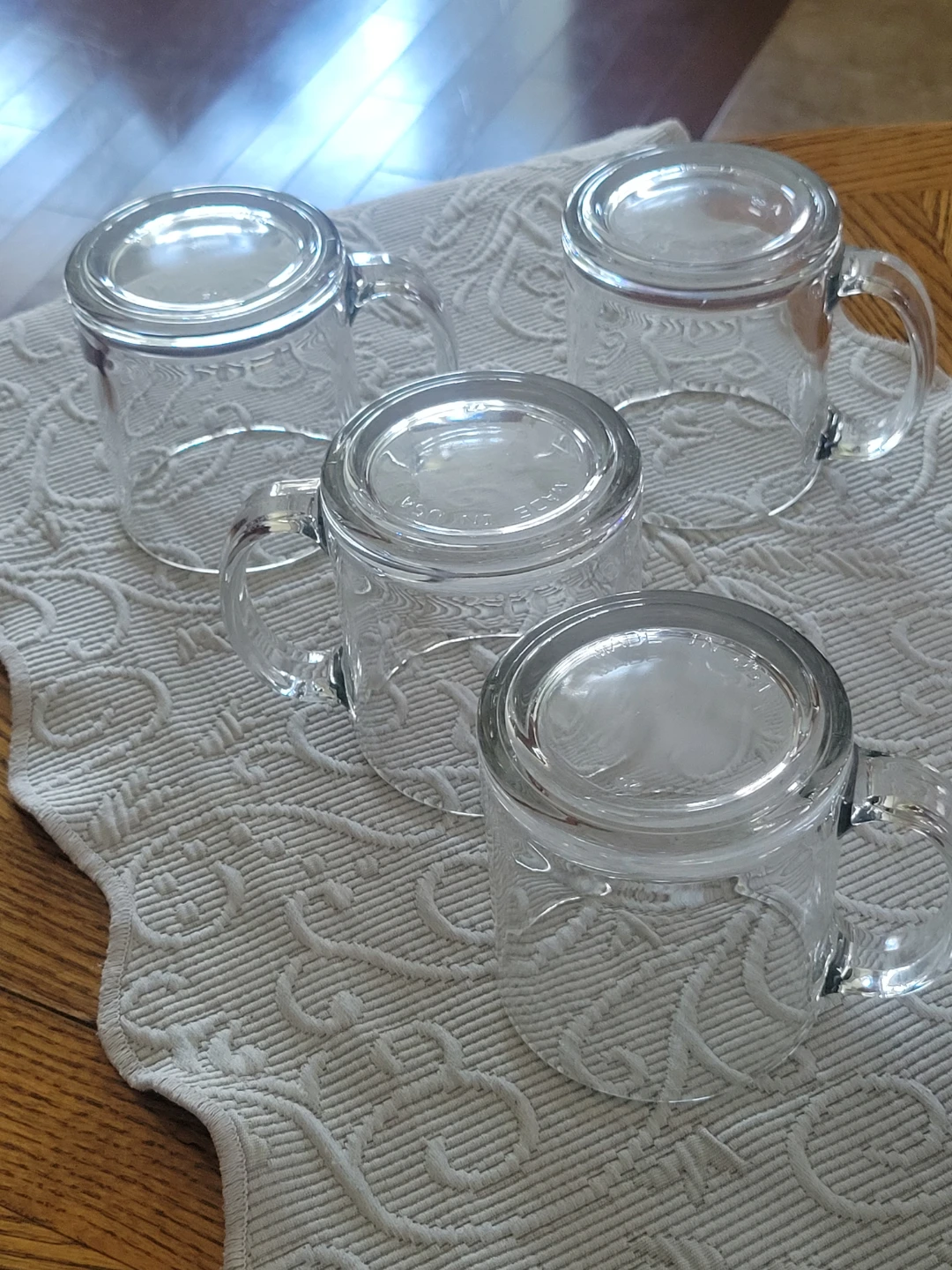 Set of 4 Clear Coffee mugs. Unused - photo 3