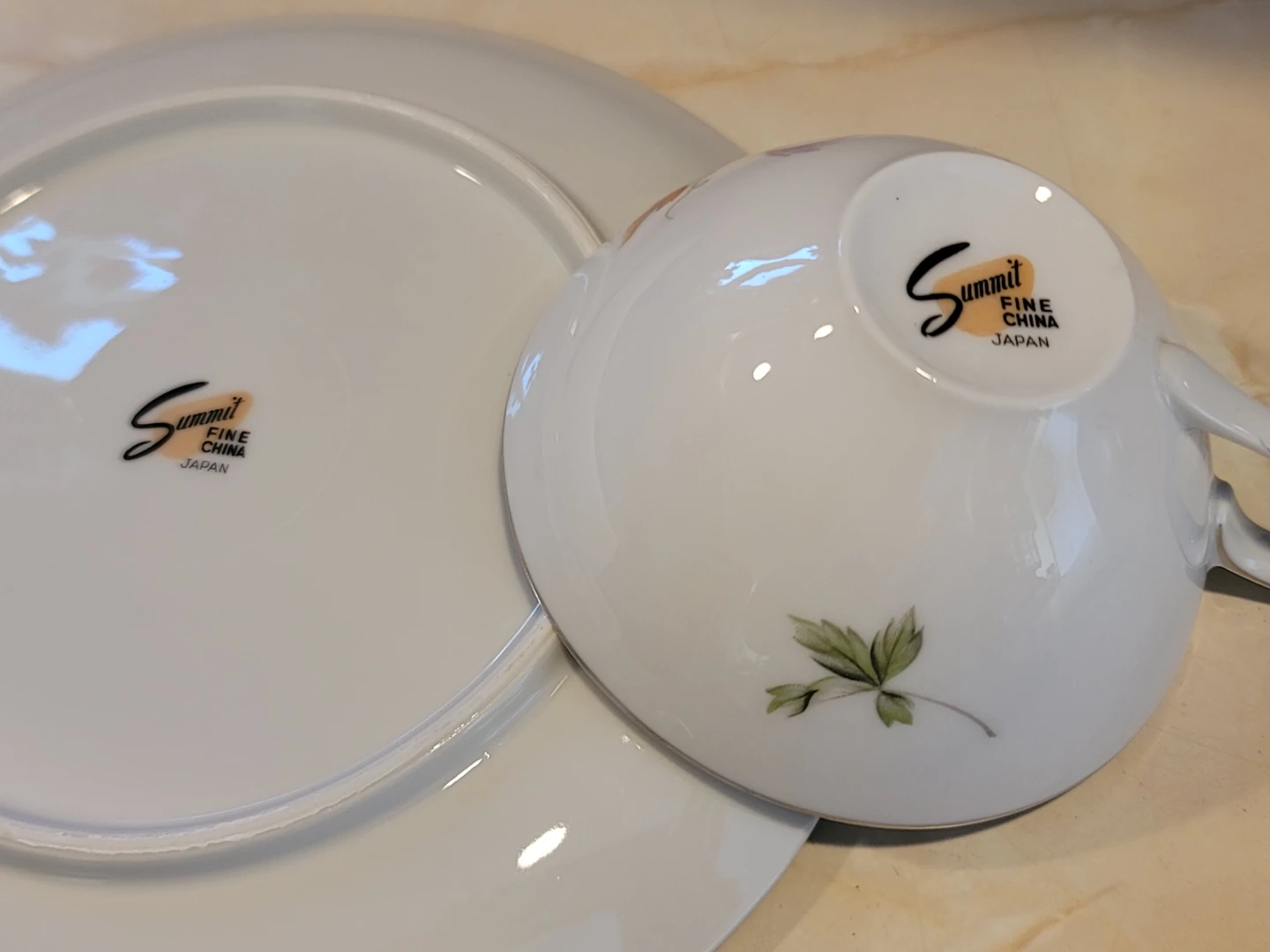 Summit Fine China Teacup and Saucer Plate Set - photo 3