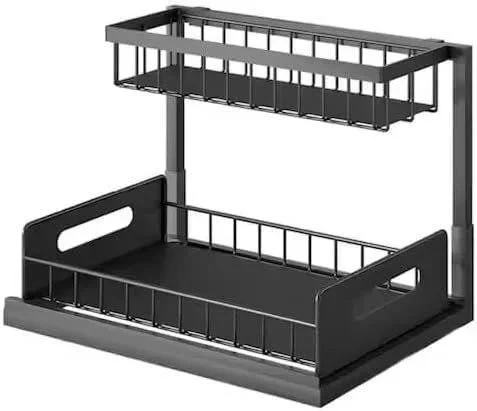 2-Tier Pull-Out Organizer Shelf