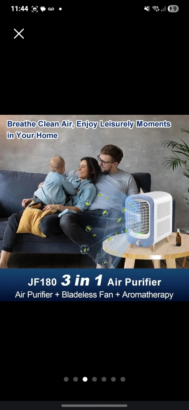 Jafanda Air Purifier Fan + Aromatherapy - photo 5