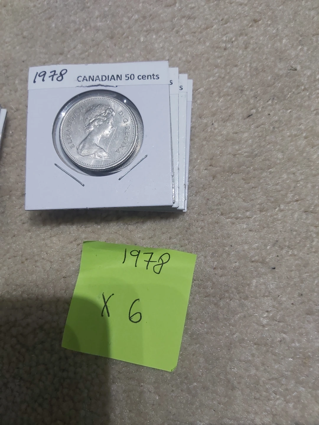 Canadian 50 Cent Coins (1978-1982)