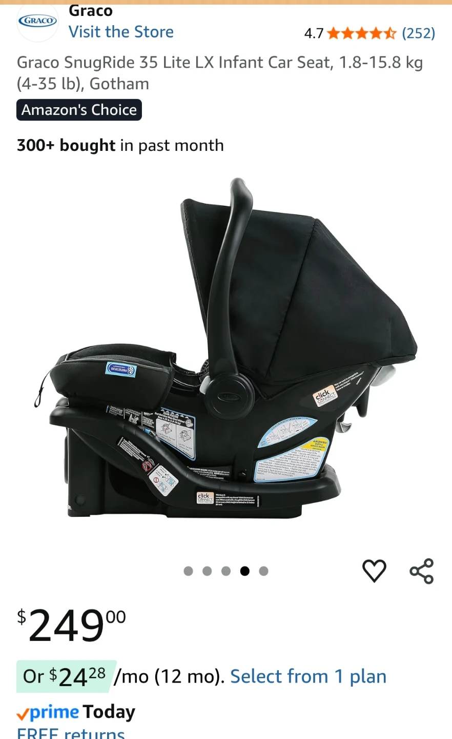 2 Graco SnugRide 35 Lite LX Infant Car Seat - photo 2