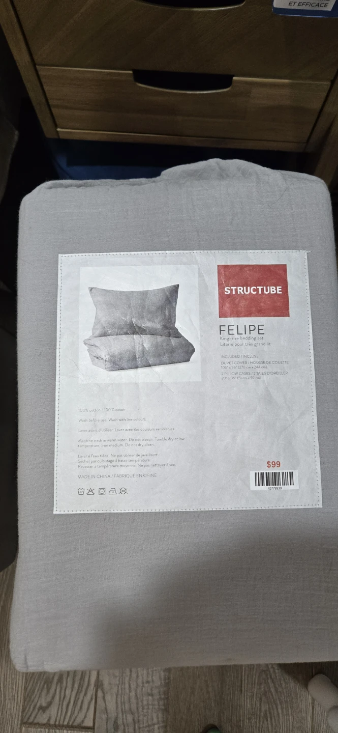 STRUCTUBE FELIPE King Size Bedding Set