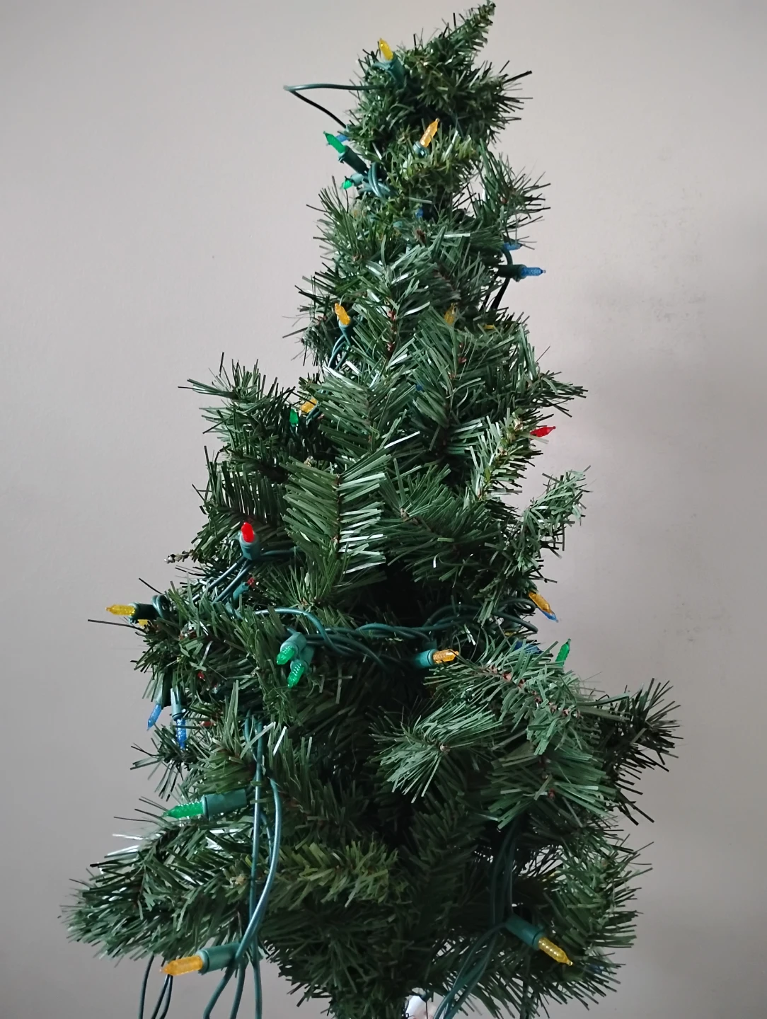 Pre-lit Artificial Christmas Tree with Multicolor Lights - photo 2