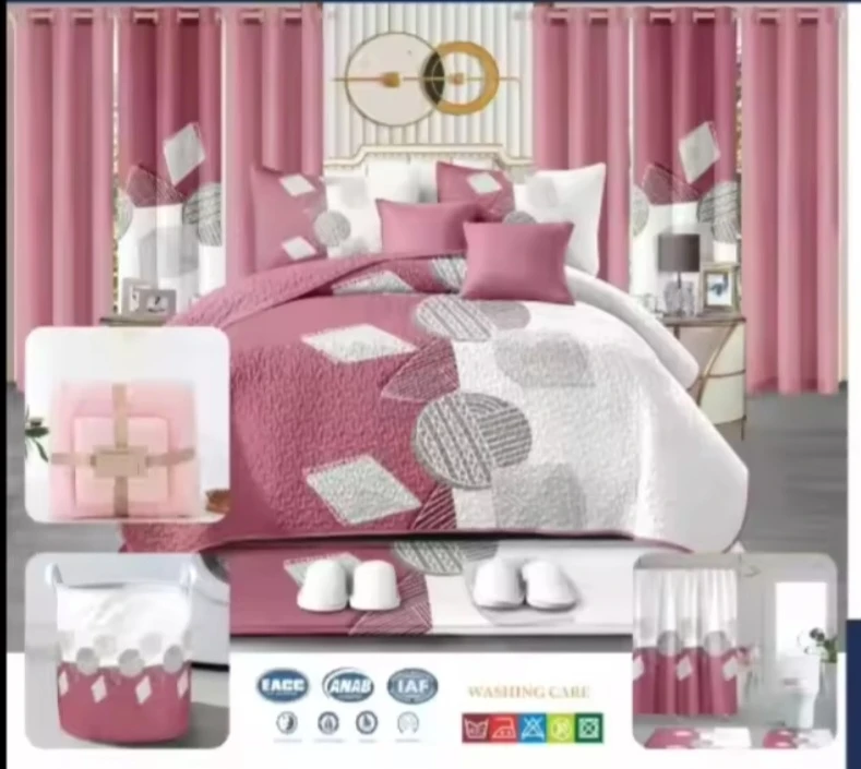 King Size Comforter Set with Curtains and Bath Accessories - photo 4
