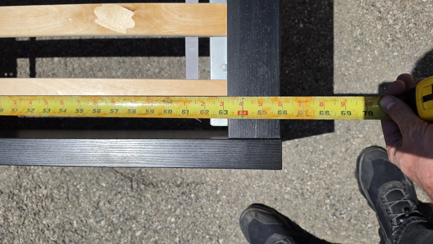 Ikea malm Black Queen Bed Frame with Slats - photo 5