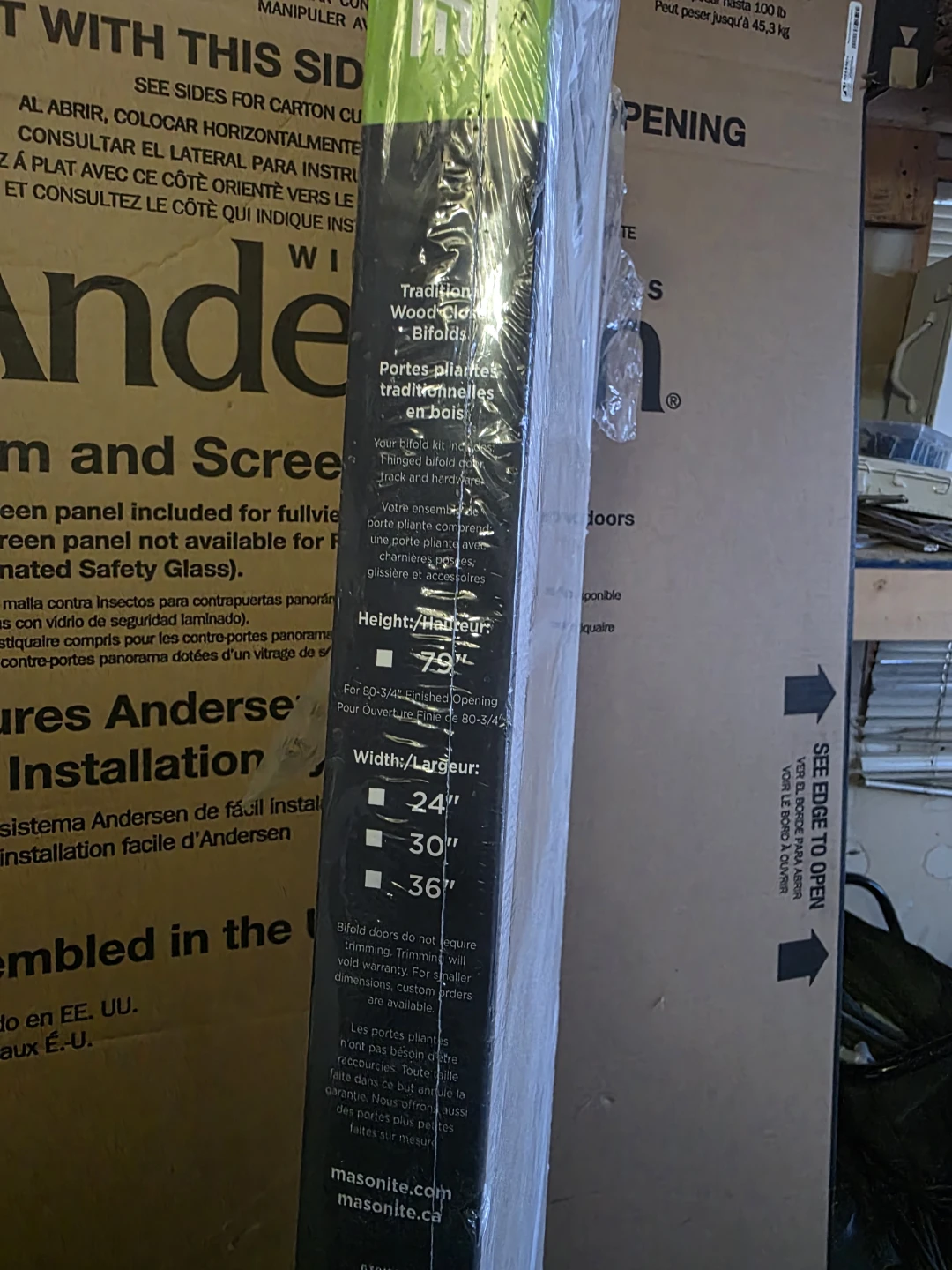 Masonite Traditional Wood Closet Bifold Doors
