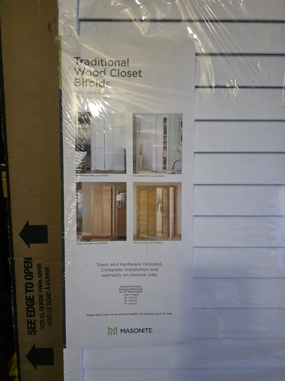 Masonite Traditional Wood Closet Bifold Doors - photo 2