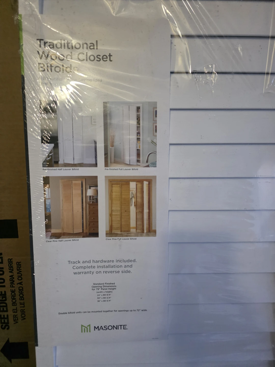 Masonite Traditional Wood Closet Bifold Doors - photo 3