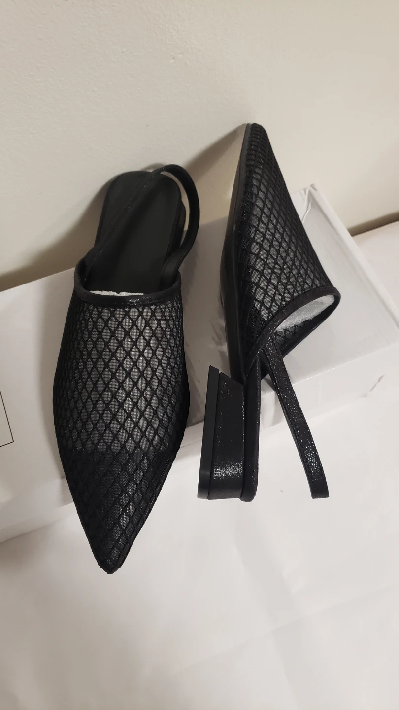 Brand new Women's Fashion Pointed Toe Black Elegant Sandals - photo 3