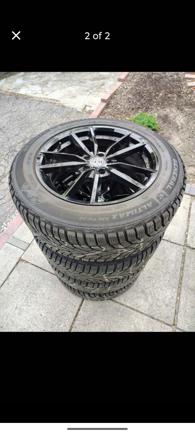 225/60/18 winter tires & rims, 5x112 - photo 2