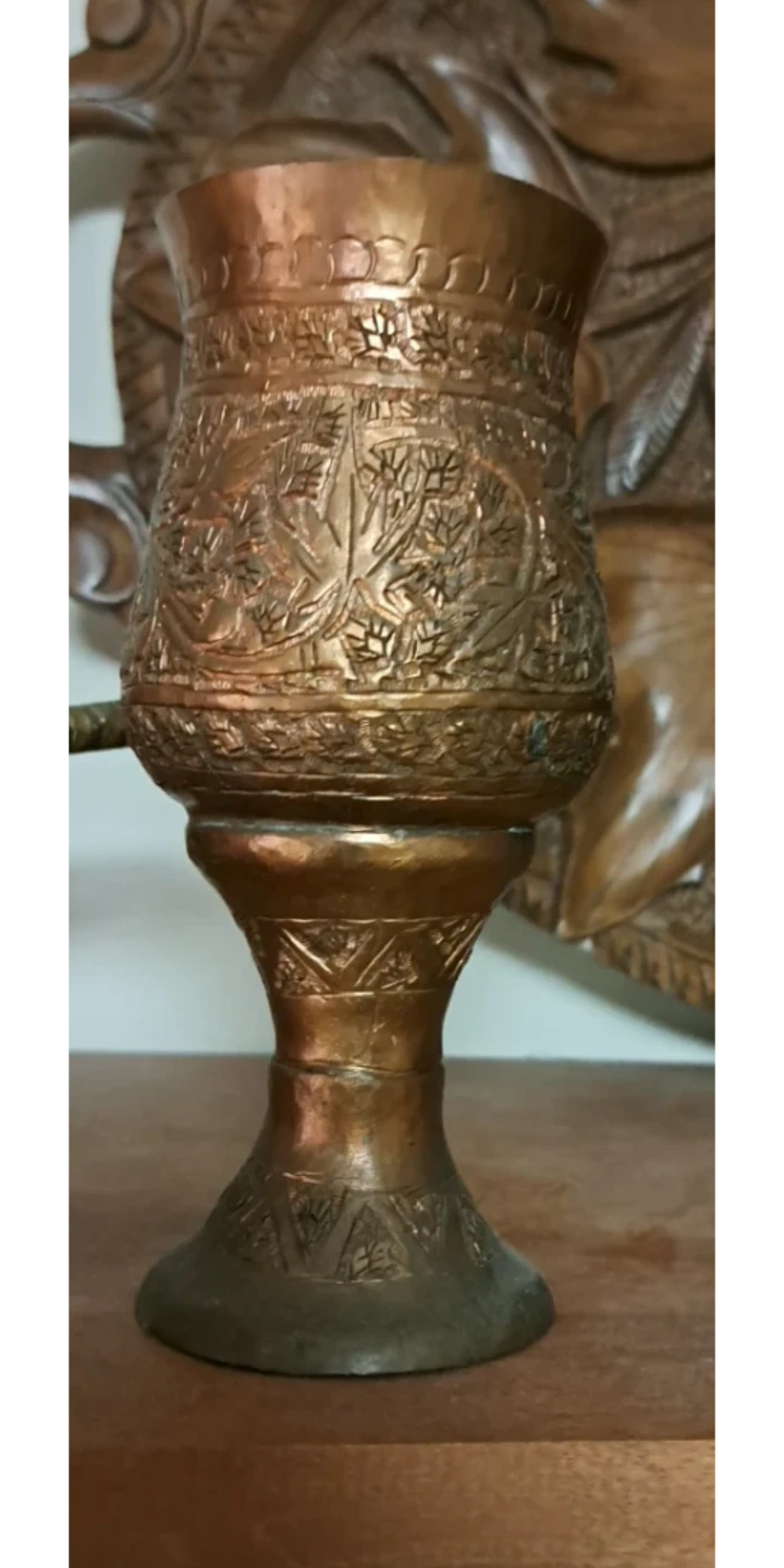 Antique pure Copper hand made Goblet - photo 2