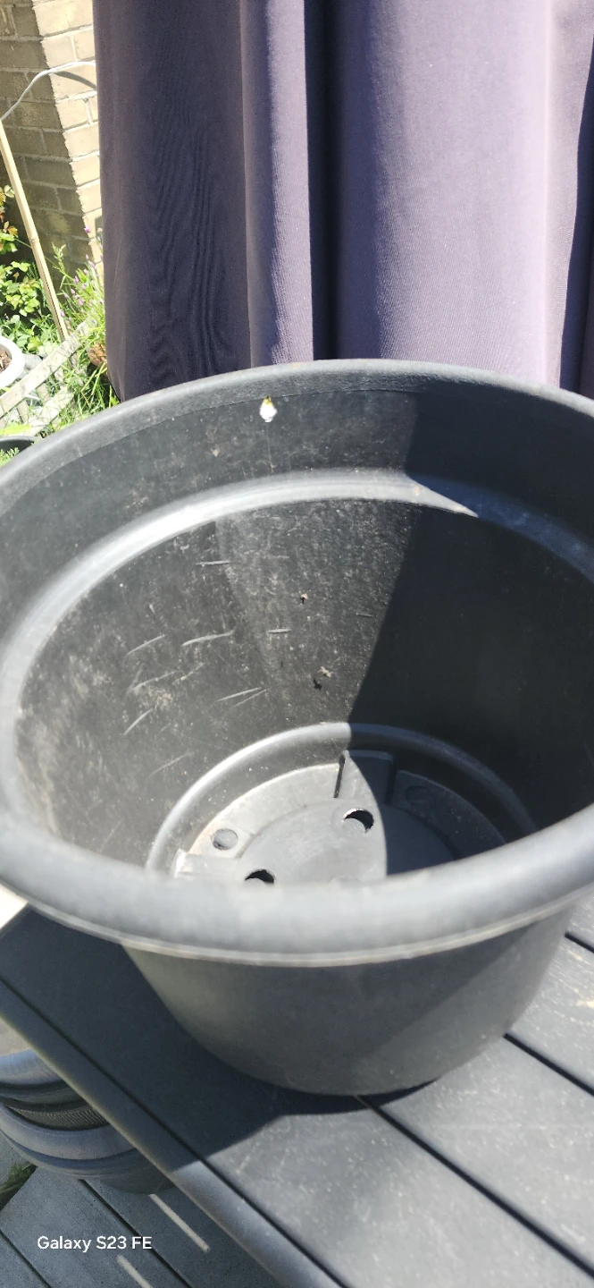 Large Black Plastic Planter Pot - photo 3