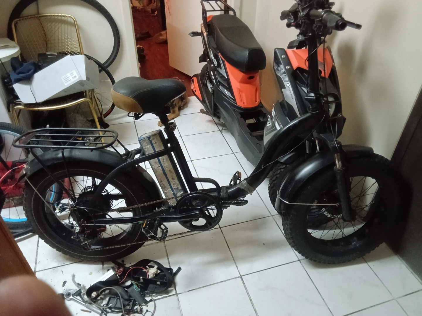 Black Fat Tire Electric Bicycle