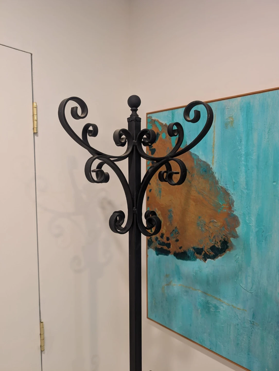 Wrought iron Coat Rack Heavy - photo 2