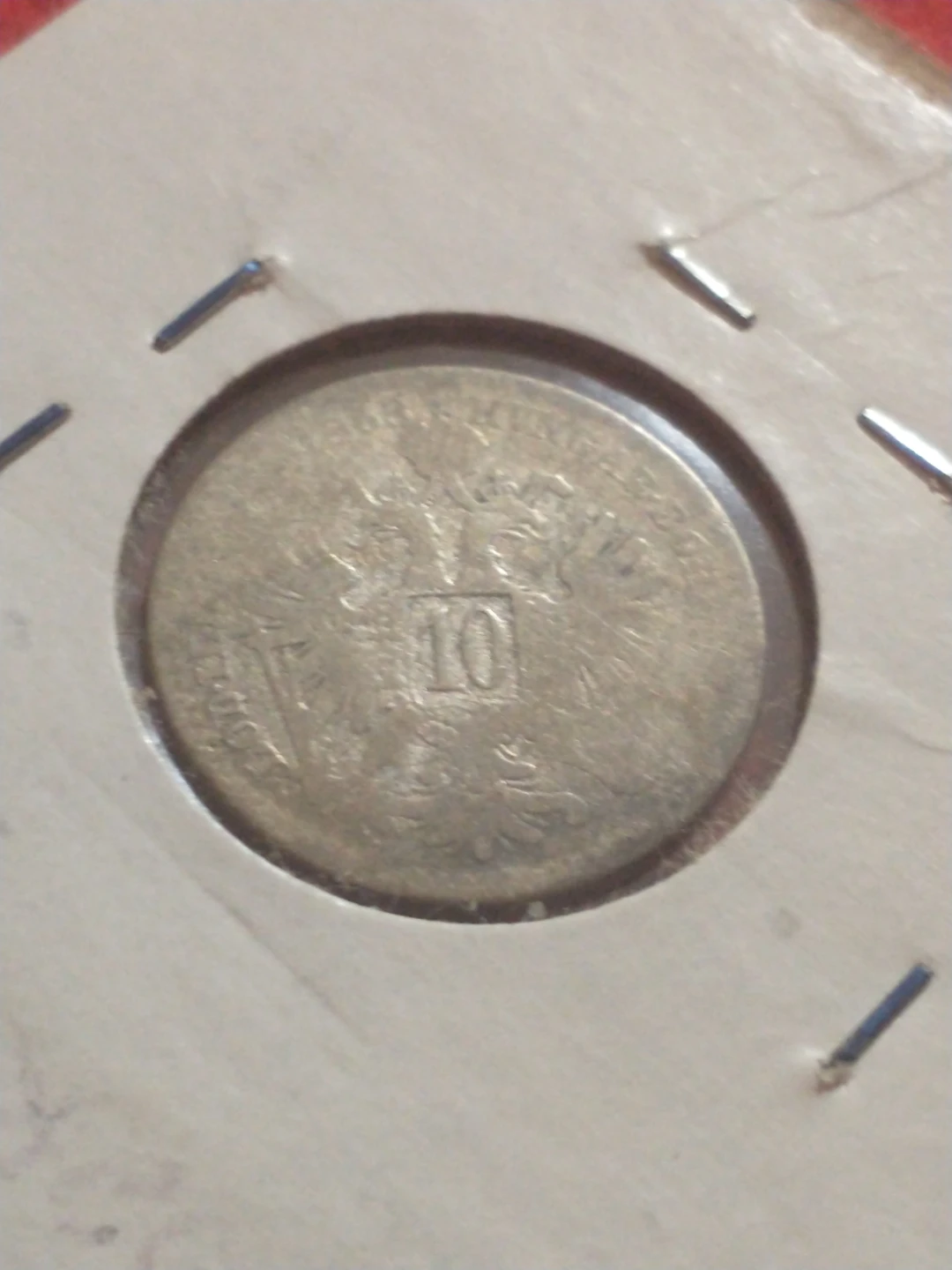 Beautiful 1868 Austria 10 kreuzer .400 silver coin KM #2206 - photo 2