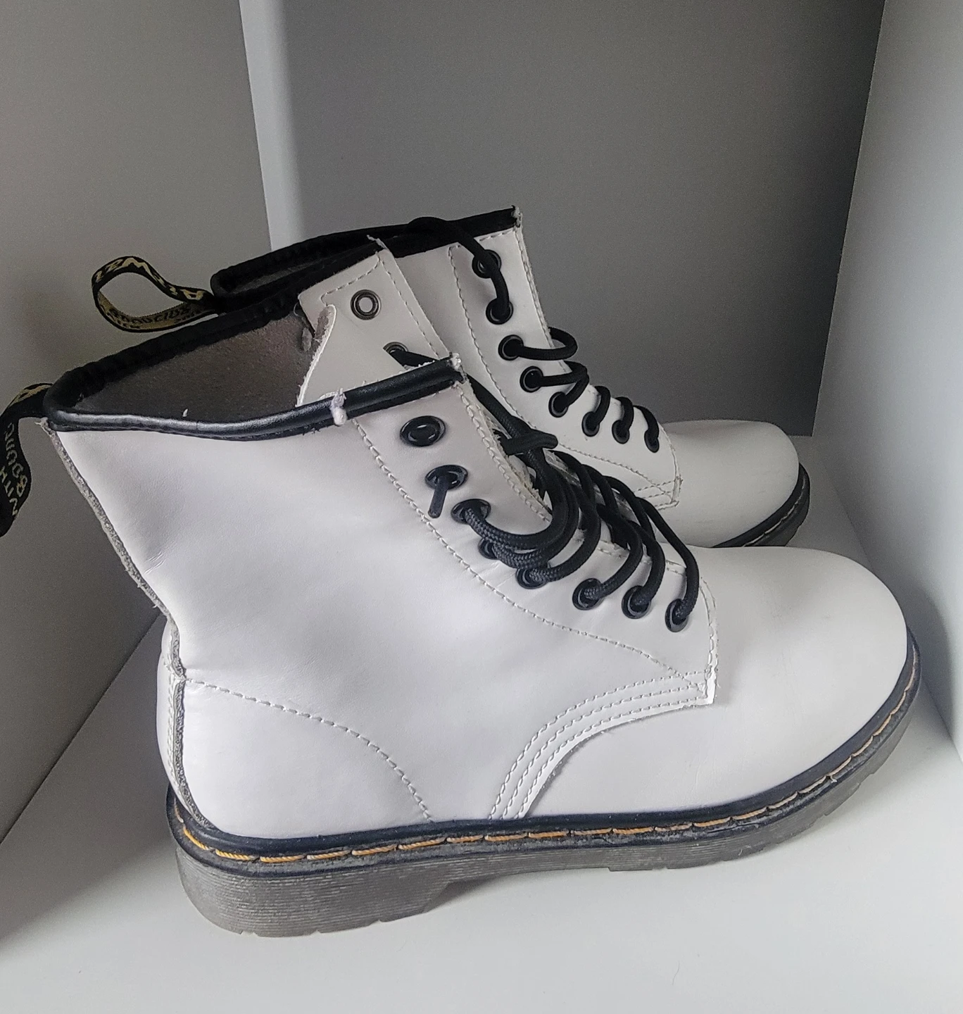 White Dr. Martens Boots - photo 2