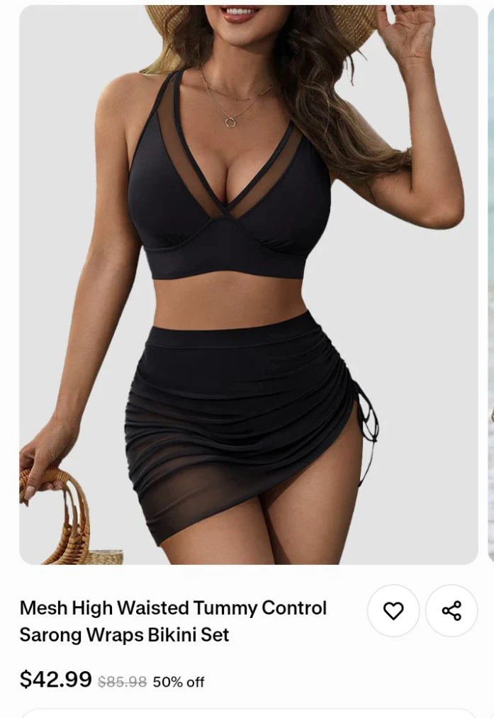 Black Swimsuit Set - photo 2