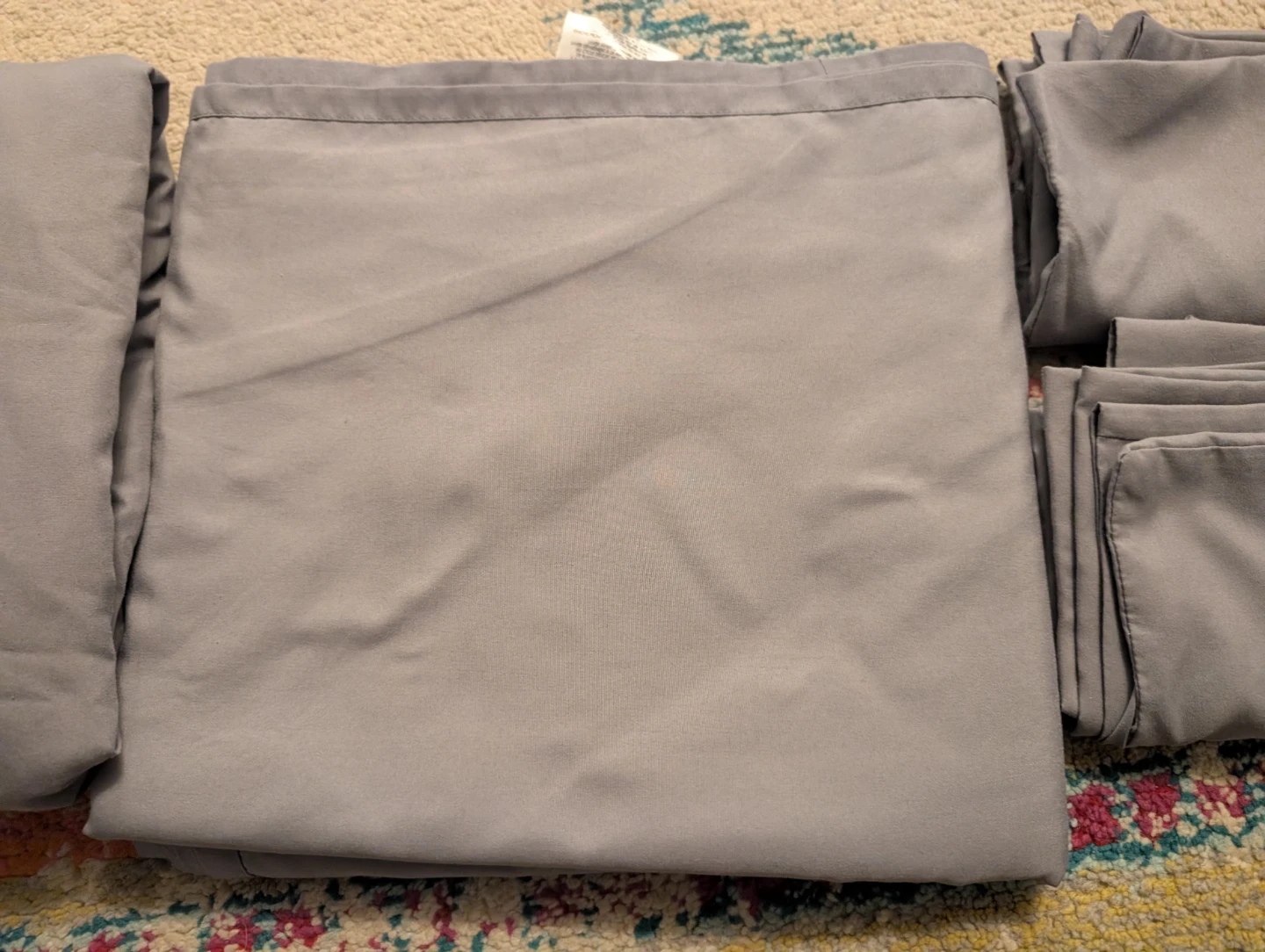 Queen bed sheet set - grey - photo 5
