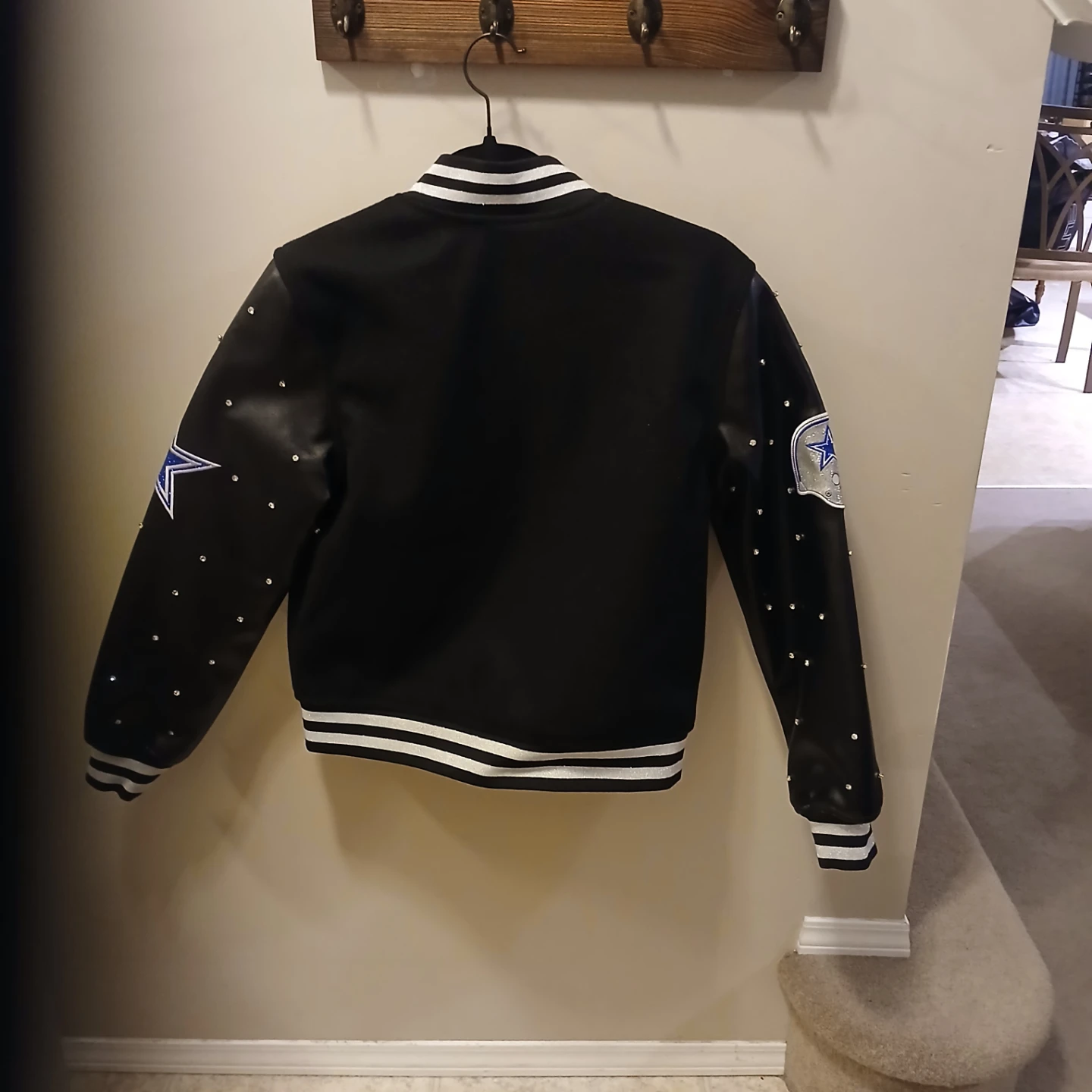 Dallas Cowboys Varsity Sparkle Jacket - XS Black - photo 5