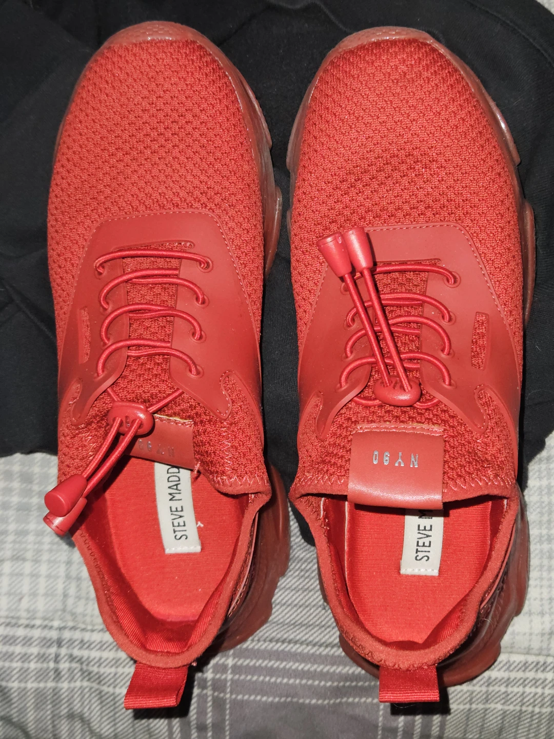 Steve Madden Red Rhinestone Sneakers