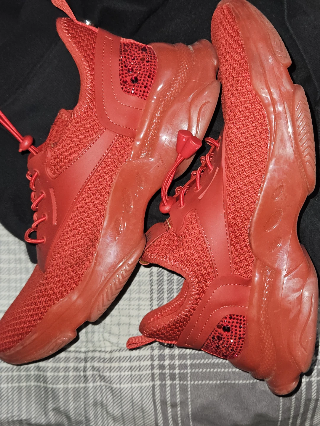 Steve Madden Red Rhinestone Sneakers - photo 2