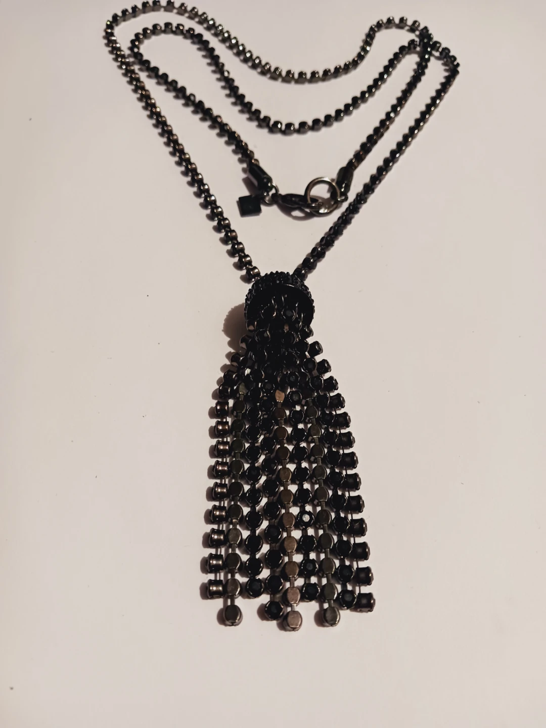 Banana Republic Black Tassel Pendant Necklace - photo 2