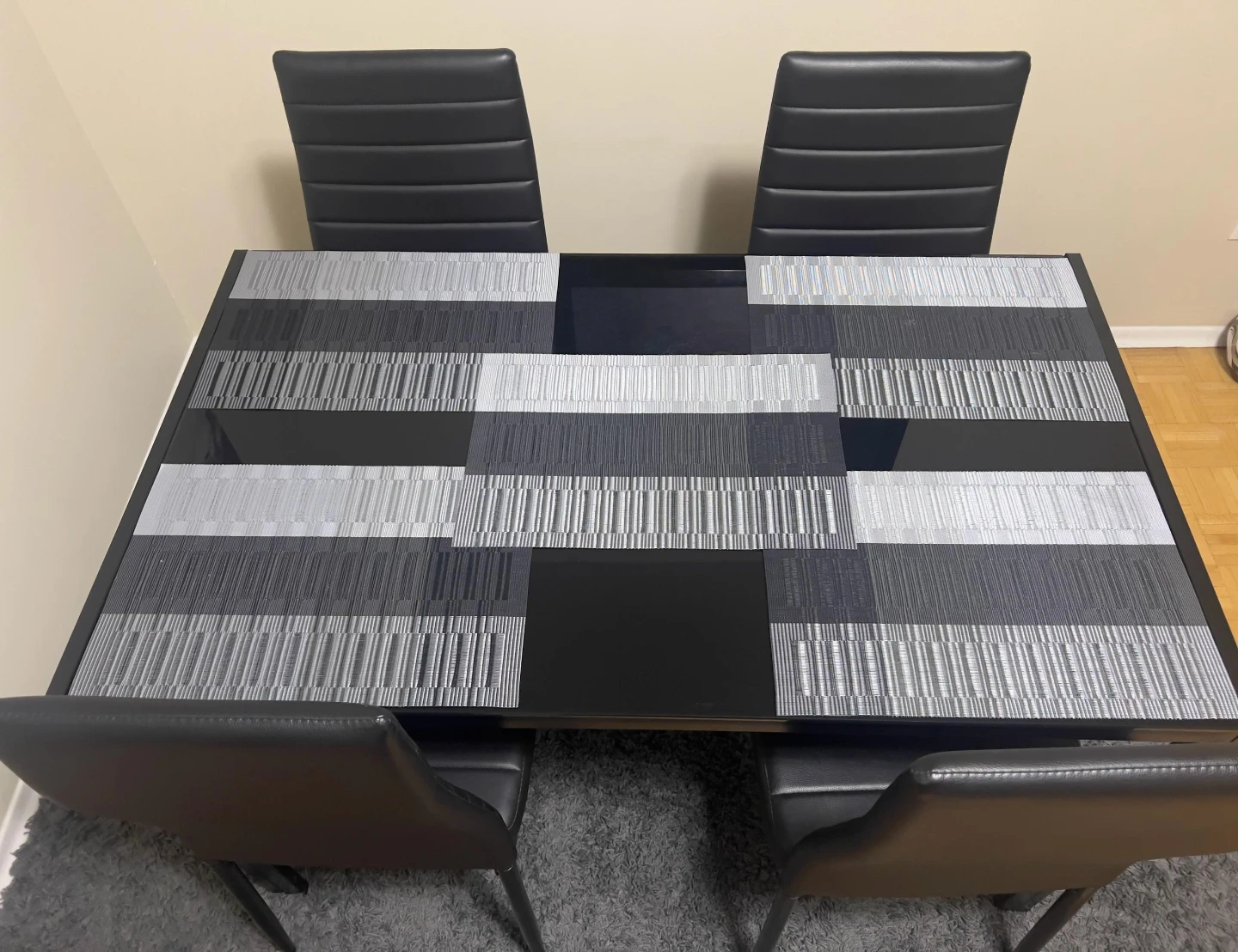 Dining Table and 4 Chairs Set