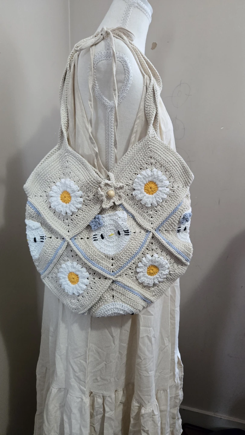 Handmade Crochet Tote Bag - photo 2