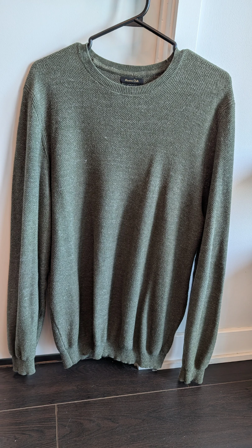 Massimo Dutti Green Knit Sweater