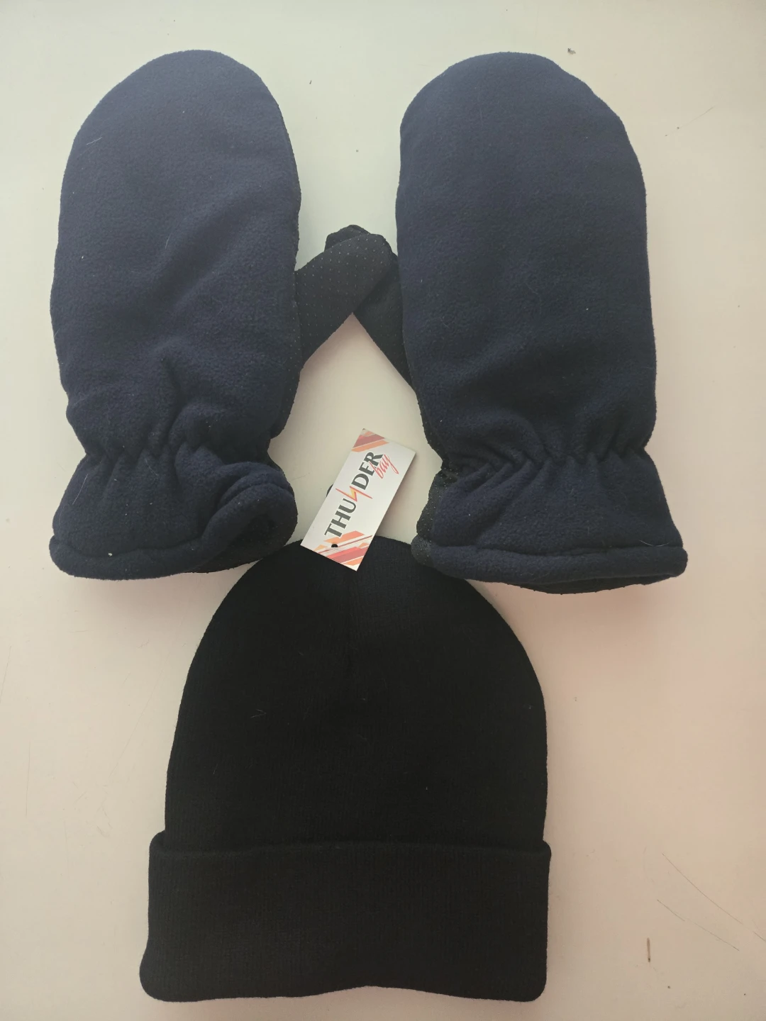 Thunder Fleece Mittens and Beanie Set - photo 2