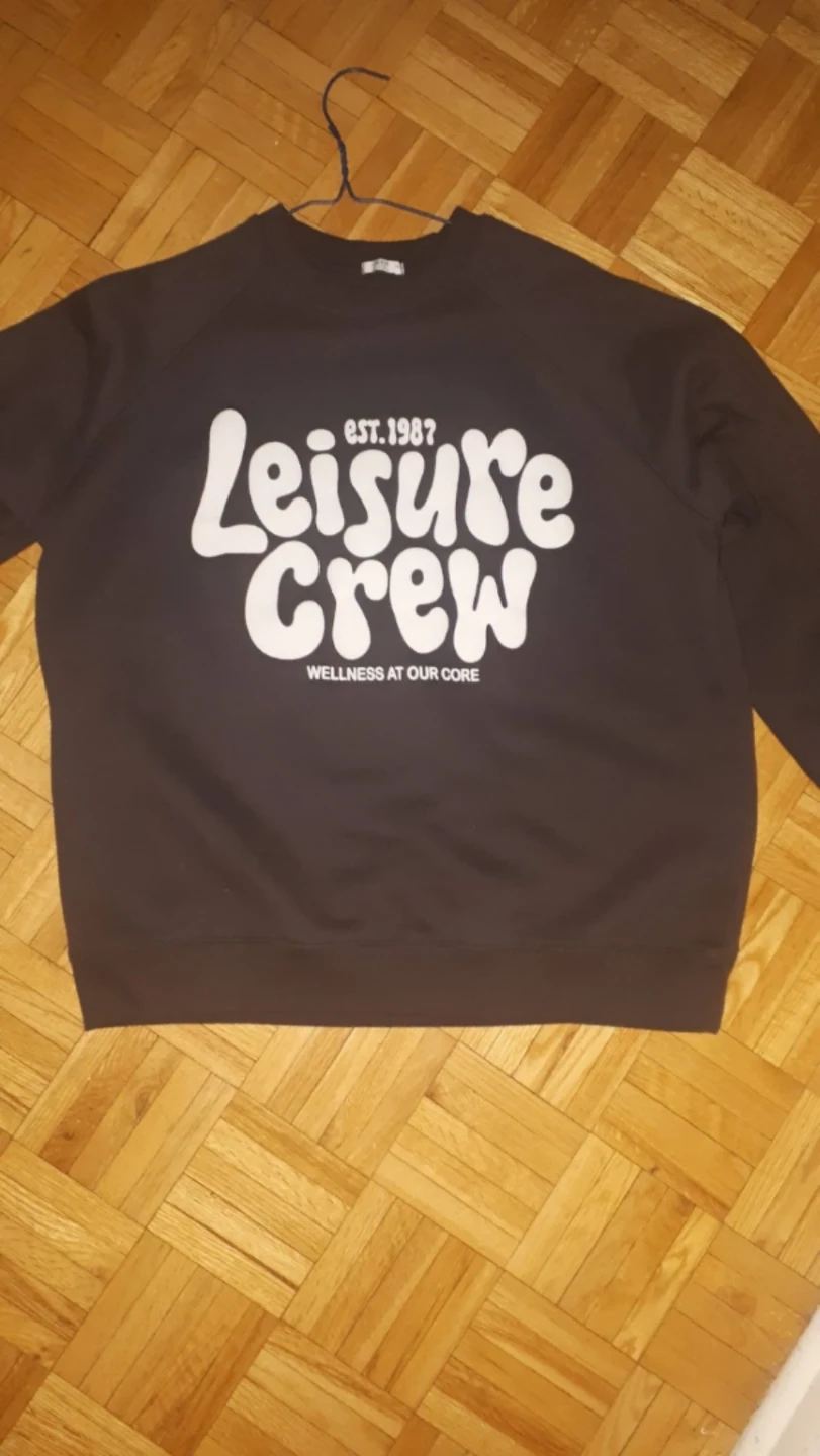 Ardene Black Leisure Crew Sweatshirt Size S/P