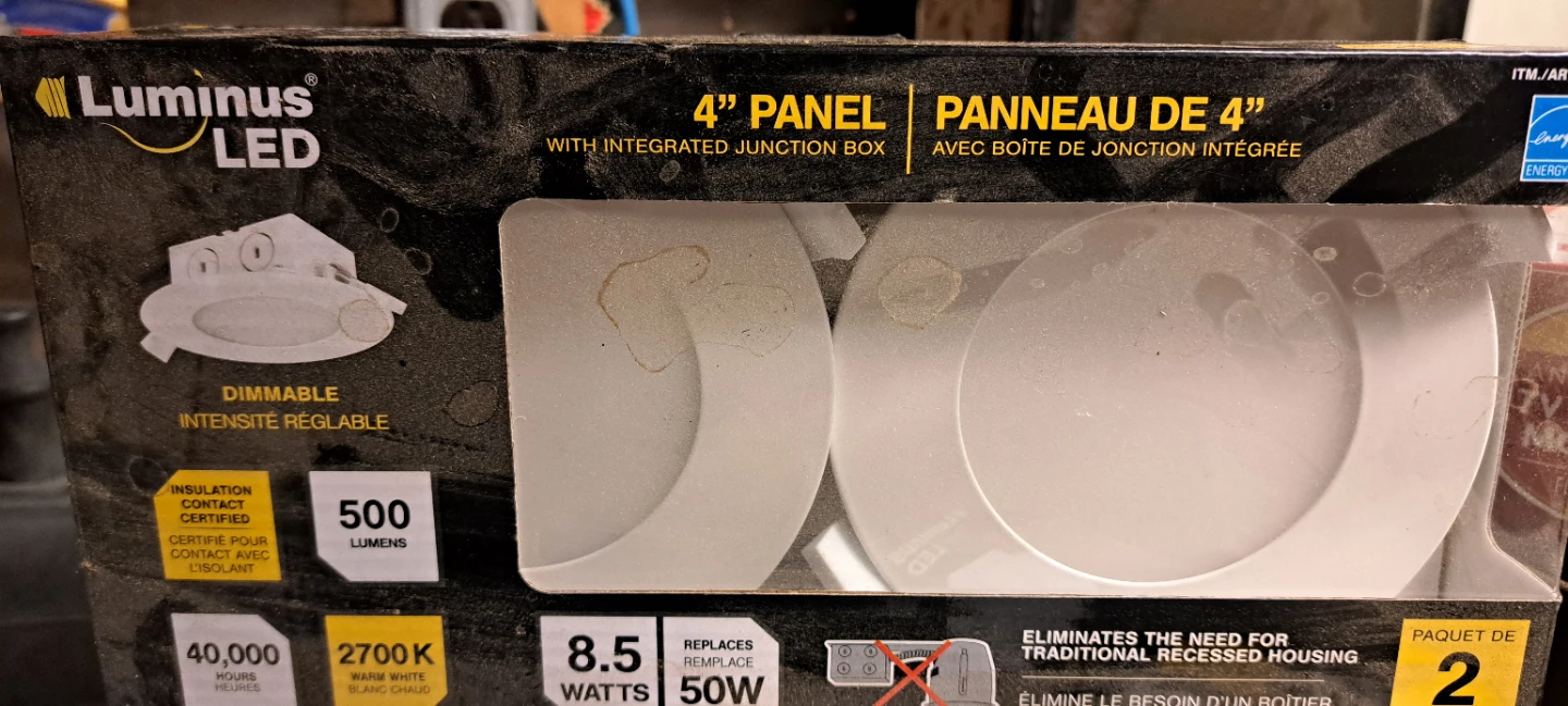 Luminus LED 4" Panel Lights (2 Pack) - photo 2