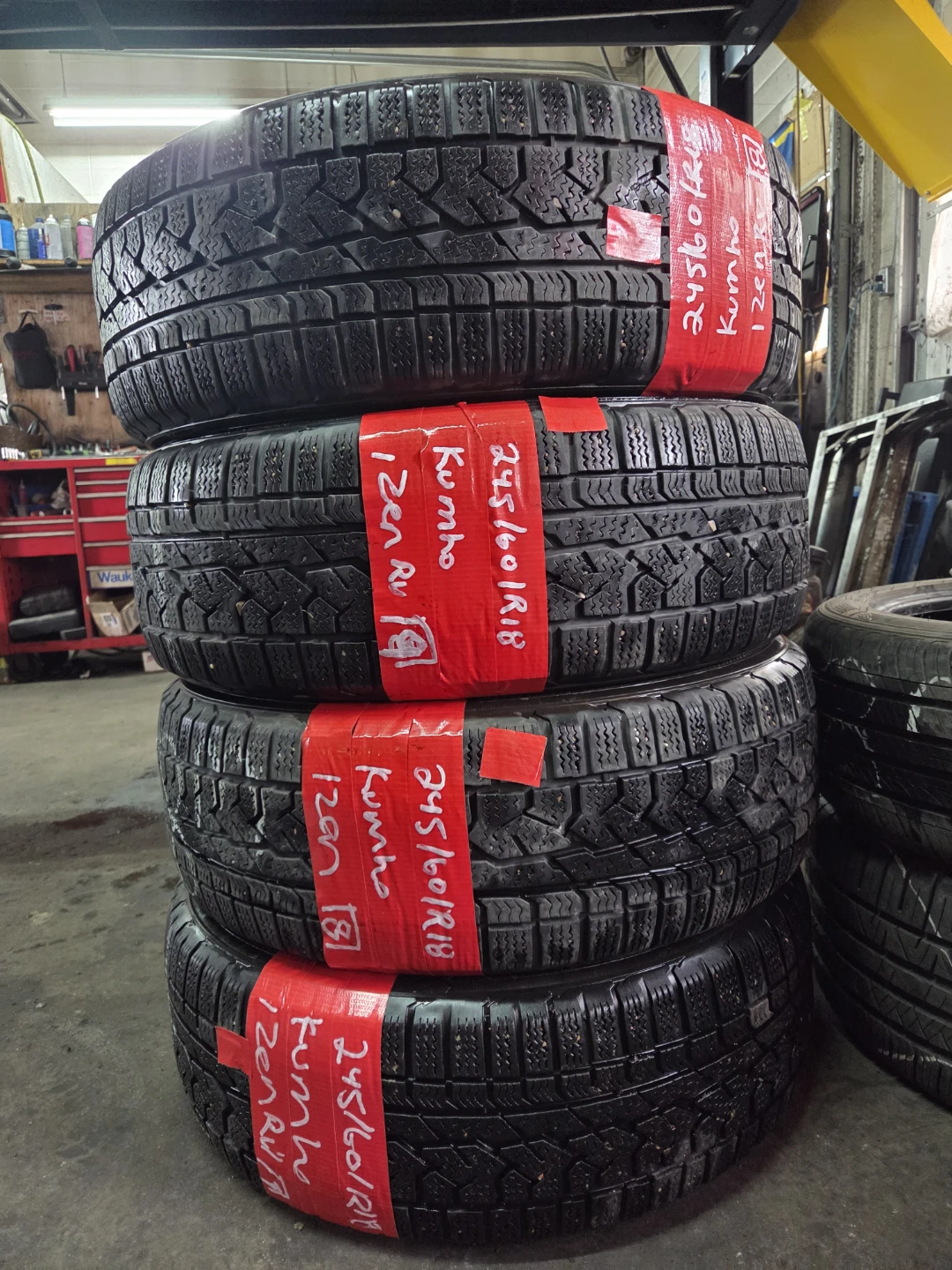 Kumho 245/60R18 Winter Tires - Set of 4