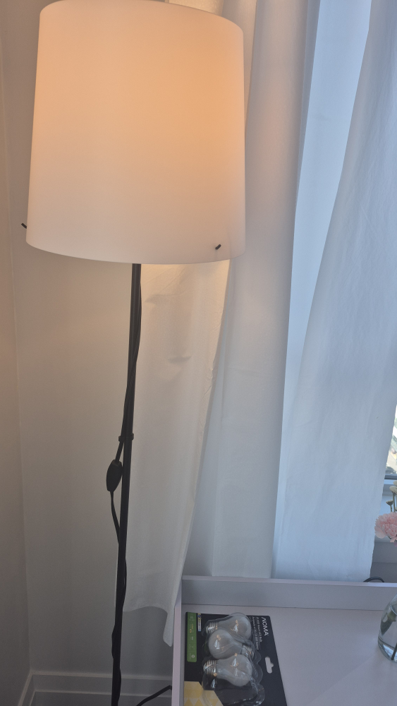 Floor Lamp with White Shade