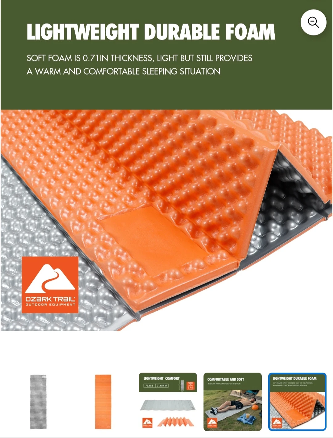 Ozark Trail Foldable Sleeping Pad - photo 2