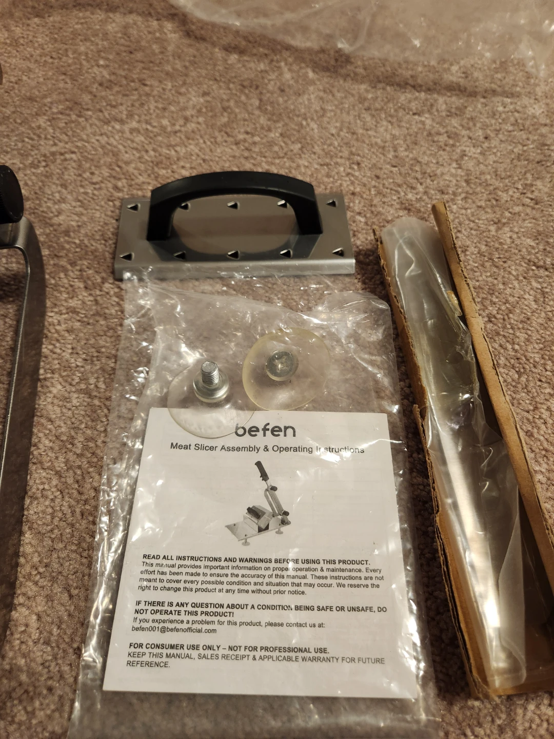 Befen Stainless Steel Manual Meat Slicer - photo 4