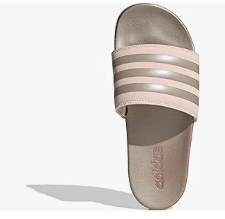Silver Adidas Comfort Slides - photo 2