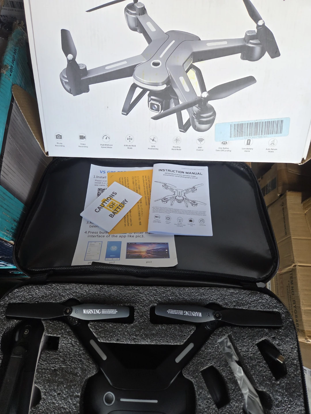 VS GO DRONE with Carrying Case, Remote, 2 Batteries, Charger - photo 3