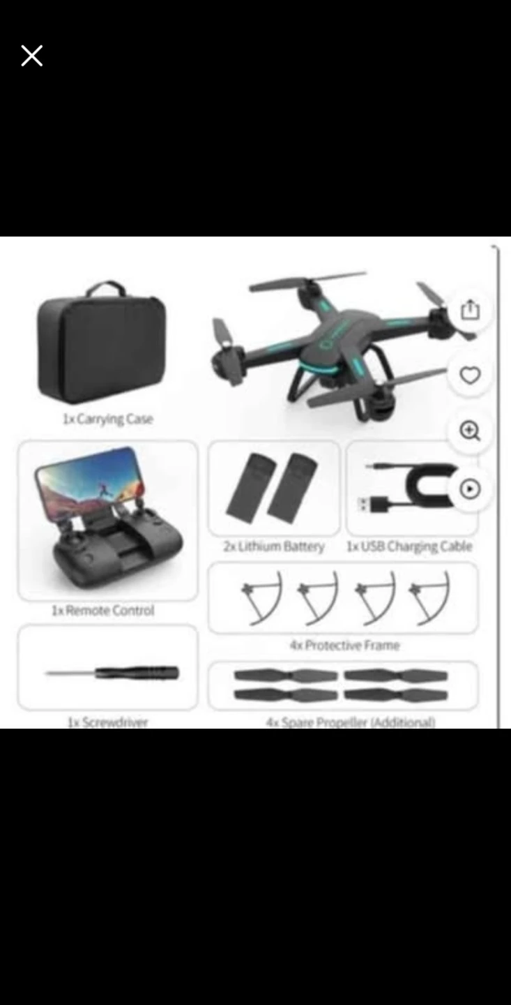 VS GO DRONE with Carrying Case, Remote, 2 Batteries, Charger - photo 4