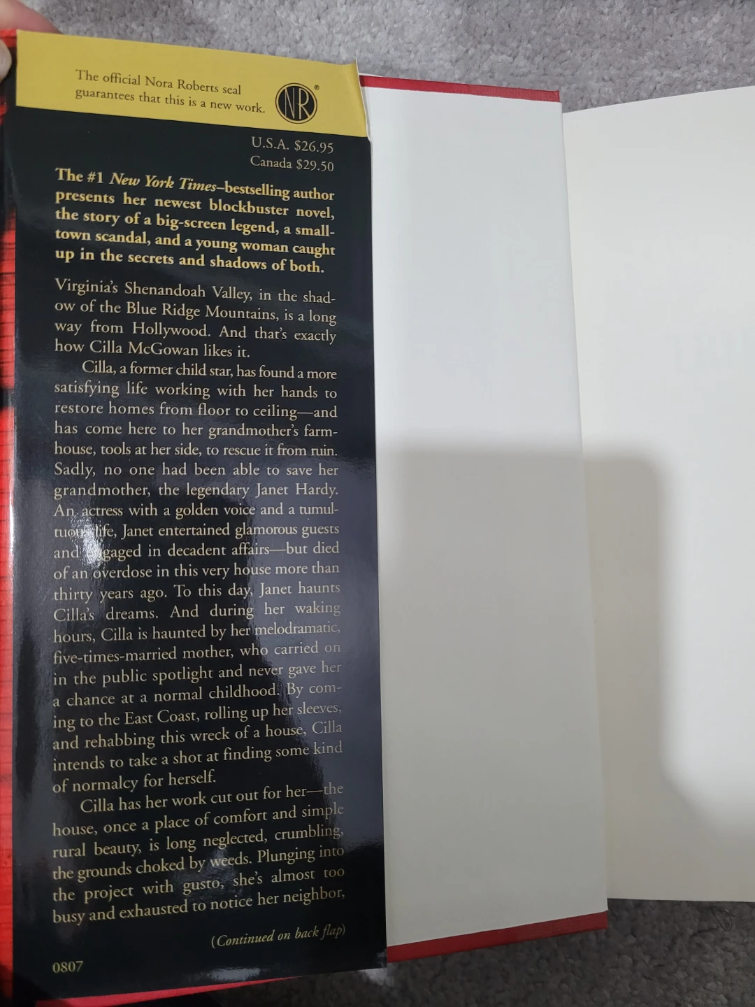 Nora Roberts Tribute hardcover Novel - photo 2