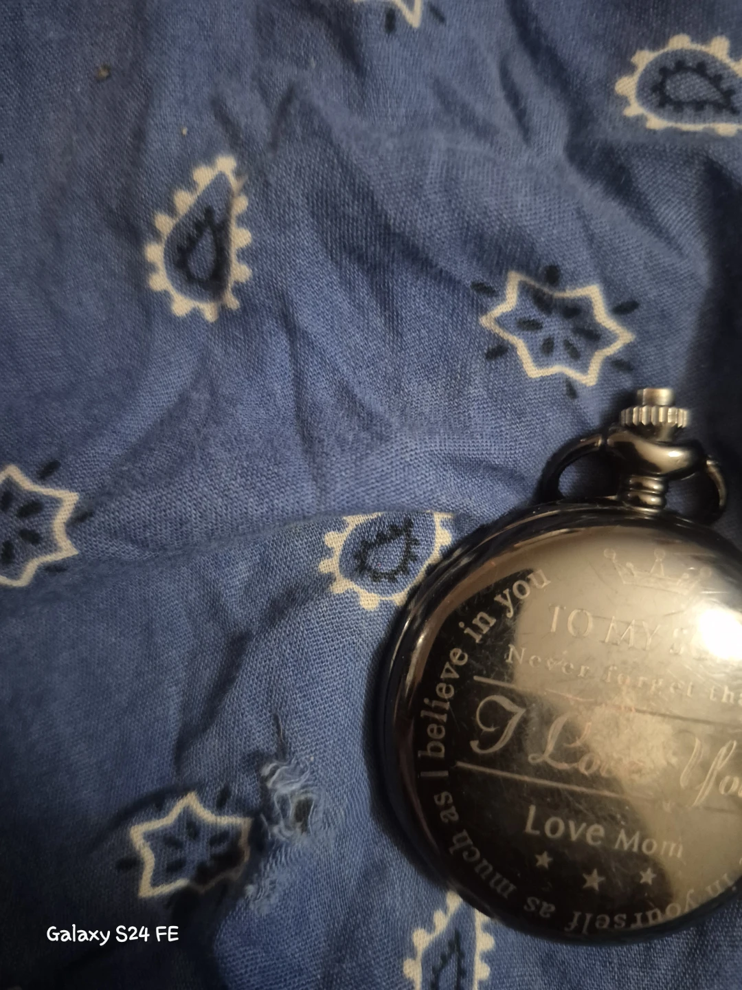 TIE-DAN Quartz Pocket Watch - Engraved - photo 4