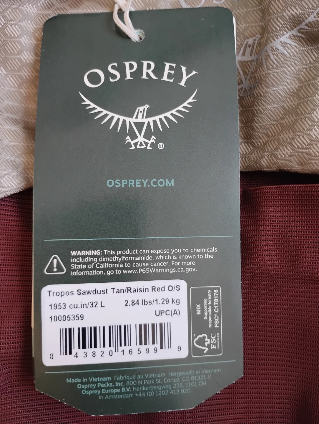 Osprey Tropos 32L unisex daypack / backpack *only $120* - photo 3