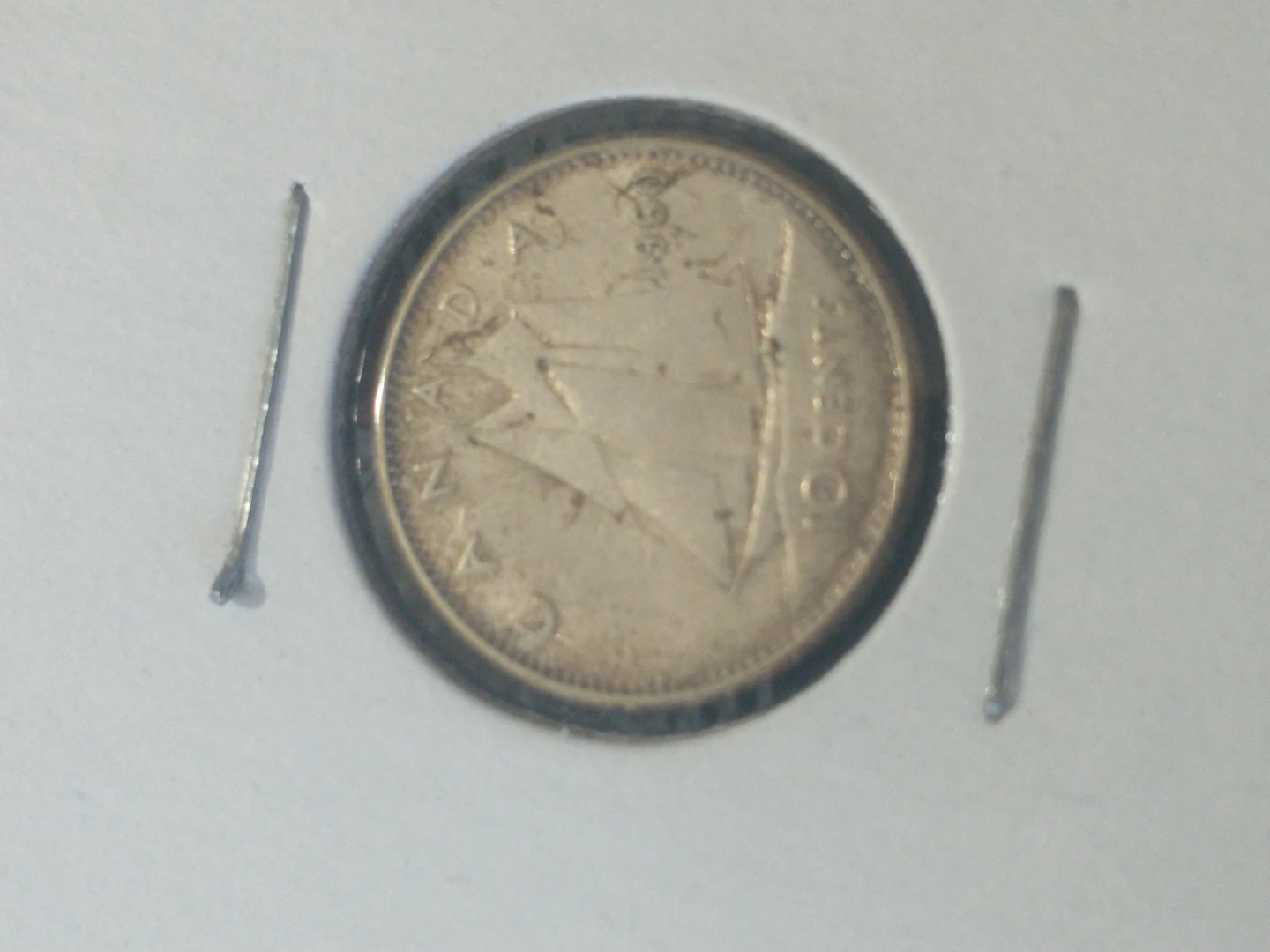 Canada silver dimes, lot 2:  1958, 1960, 1961, 1962 - photo 3