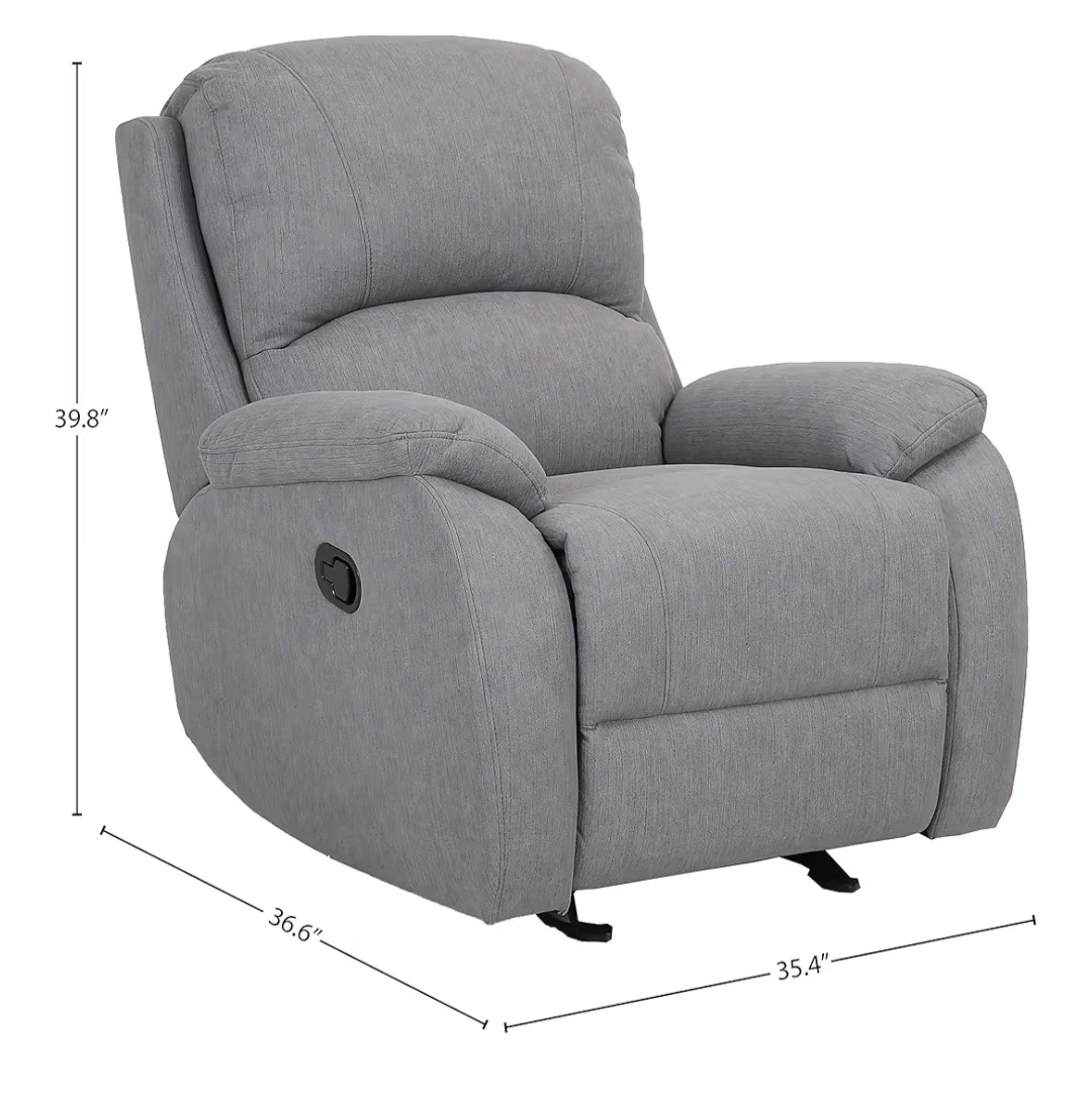 Grey Fabric Recliner Chair - photo 2
