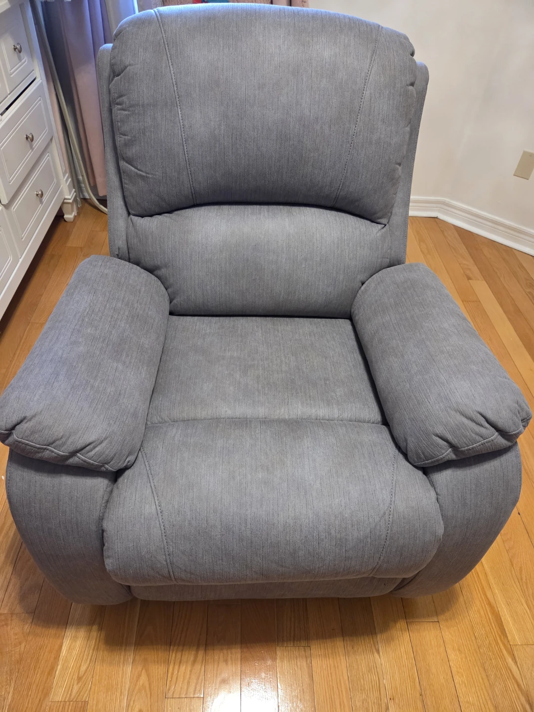 Grey Fabric Recliner Chair - photo 5