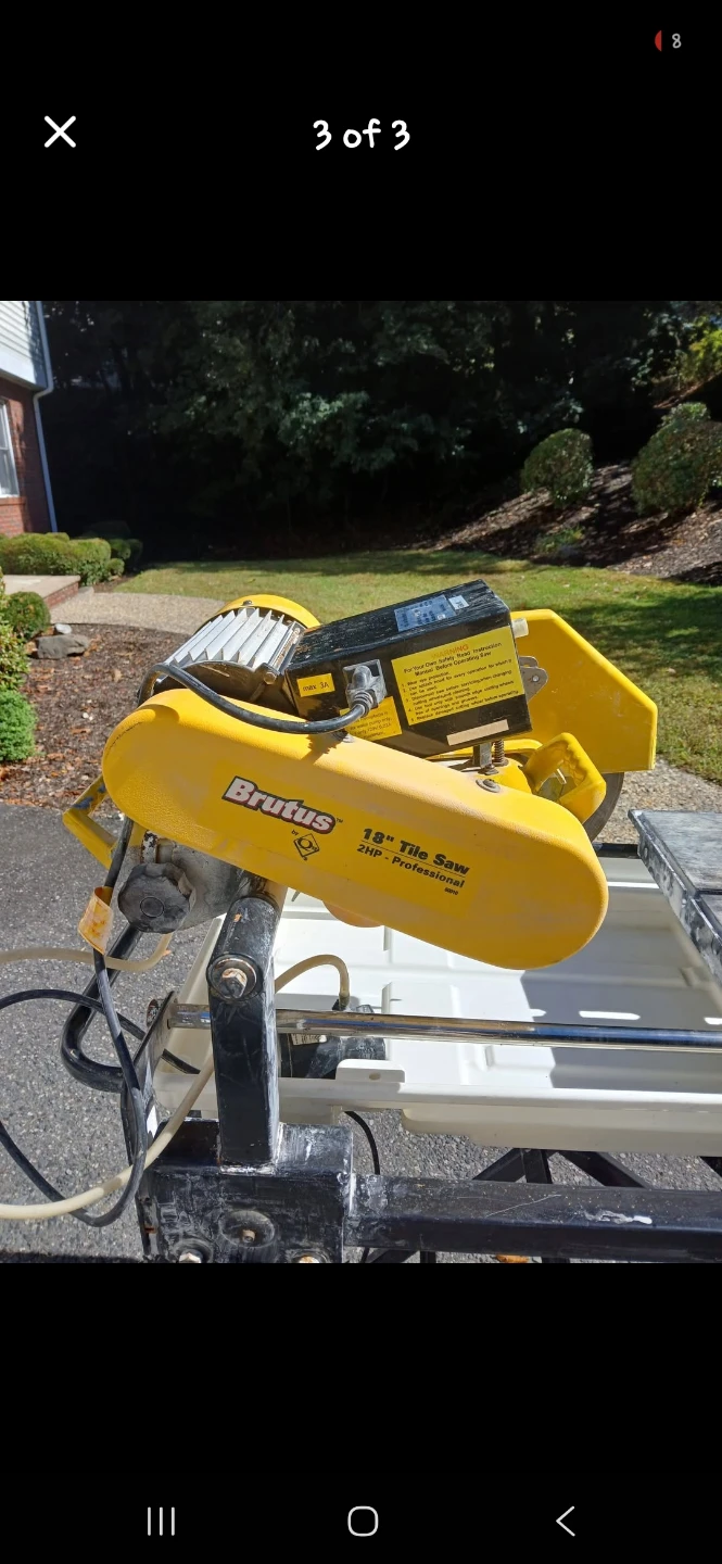 Brutus 18" Tile Saw 2HP Professional