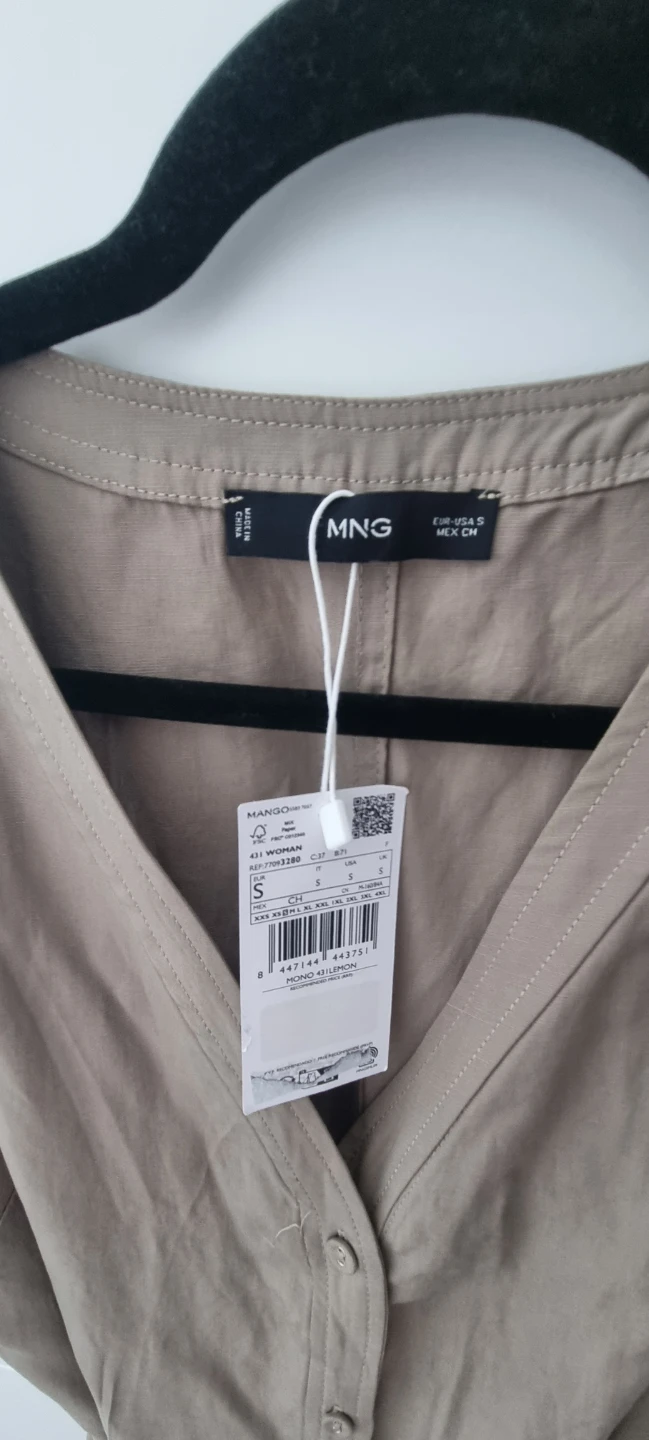 Mango Women's Size S Jumpsuit - Khaki - photo 2