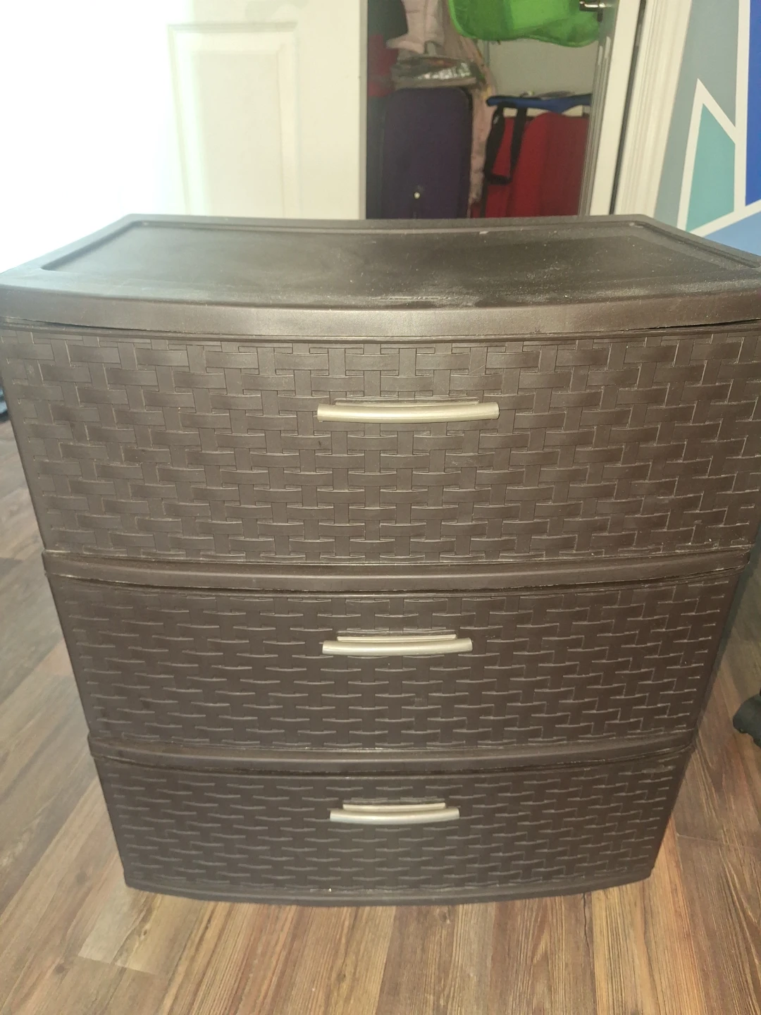 Brown 3-Drawer Plastic Storage Unit - photo 3