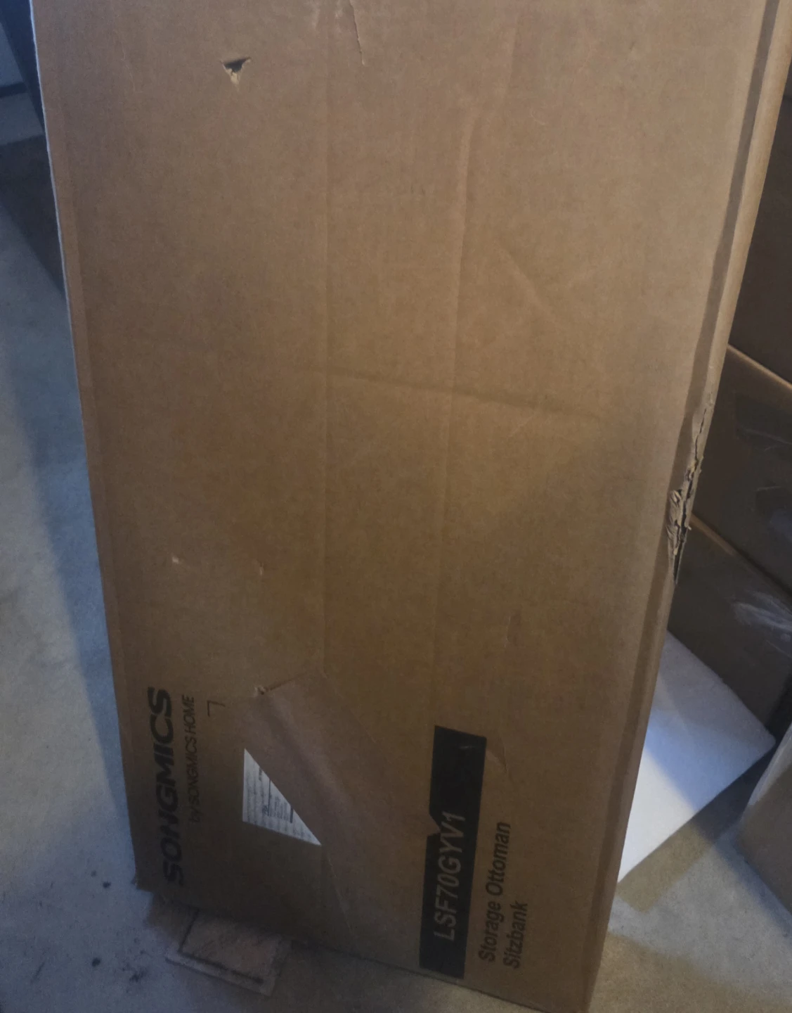 Songmics Storage Ottoman Bench - photo 5